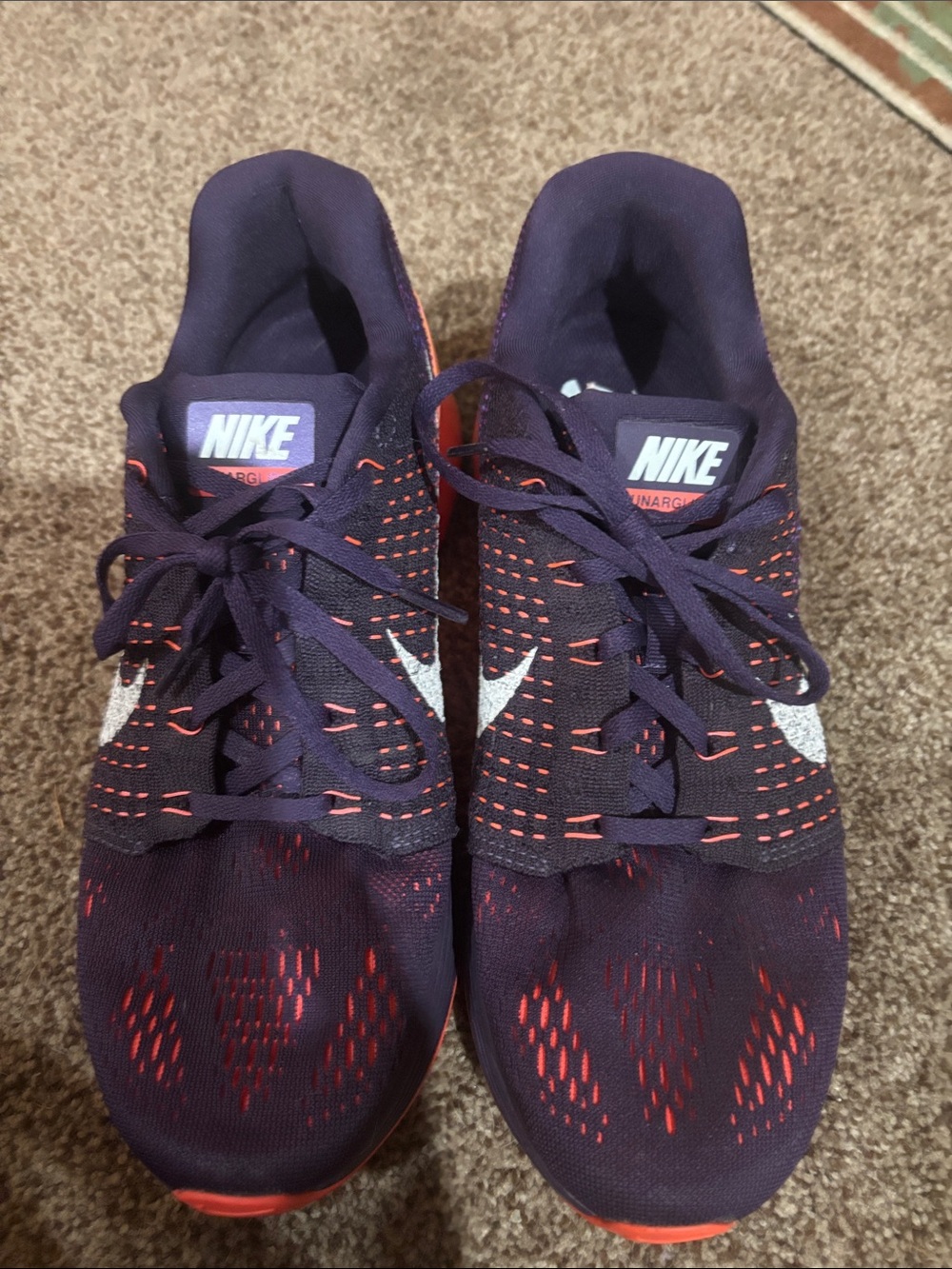 Nike Women’s Purple with Coral Accent Sneakers